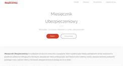 Desktop Screenshot of miesiecznikubezpieczeniowy.pl