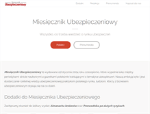 Tablet Screenshot of miesiecznikubezpieczeniowy.pl